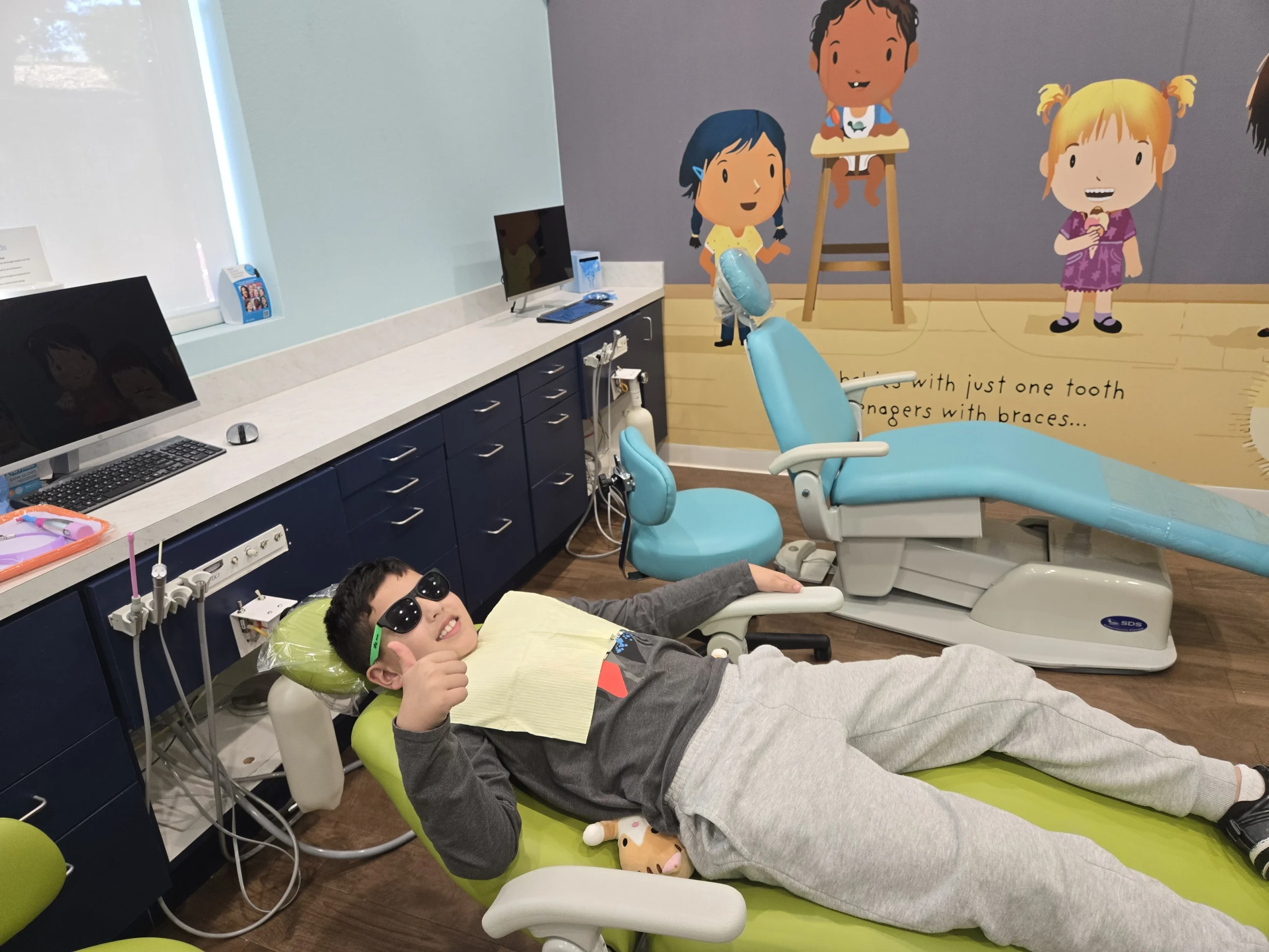 "Fun, comfy space maintainer appointments at Dental Smart Kids in Frisco, TX – even grown-ups love our kid-friendly setup for easy orthodontic care