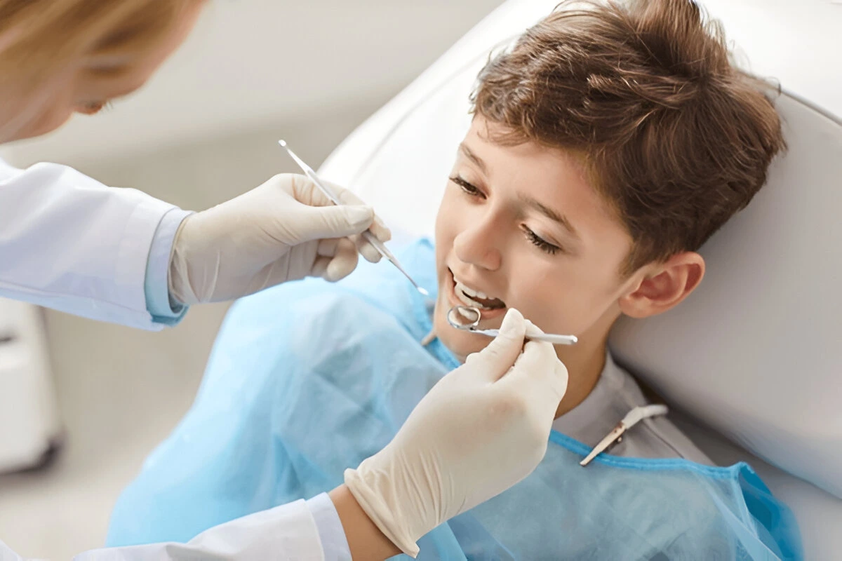 Teeth whitening at Safe teeth whitening for kids at Dental Smart Kids in Frisco, TX: Gentle polishing for brighter smiles without sensitivity.